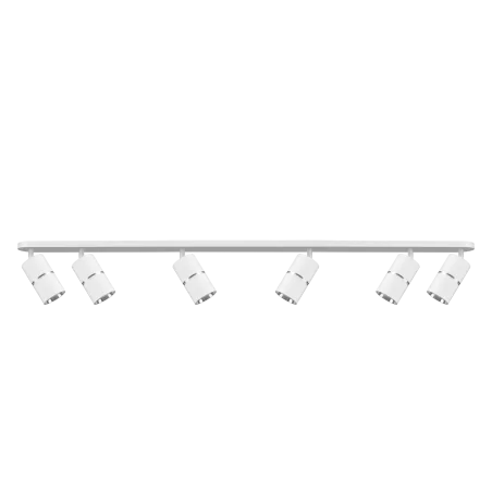 Oswietlenie-sufitowe - biała lampa ścienno-sufitowa bamboo 6xgu10 324689 polux 