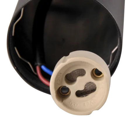 Oswietlenie-sufitowe - czarna lampa wisząca bamboo gu10 324320 polux 