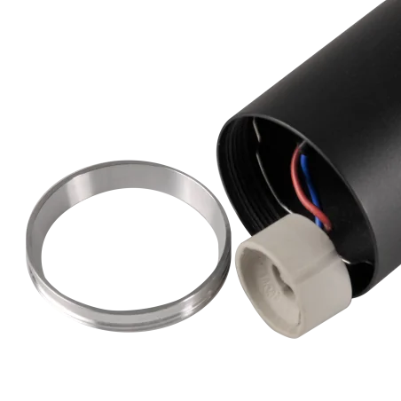 Kinkiety-do-salonu - czarny kinkiet bamboo 2xgu10 324344 polux 