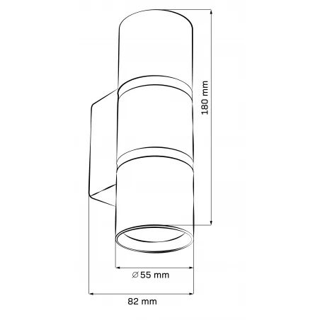 Kinkiety-do-salonu - czarny kinkiet bamboo 2xgu10 324344 polux 