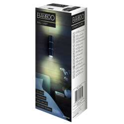 Kinkiety-do-salonu - czarny kinkiet bamboo 2xgu10 324344 polux 
