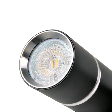 Kinkiety-do-salonu - czarna lampa ścienno-sufitowa bamboo 2xgu10 324580 polux 