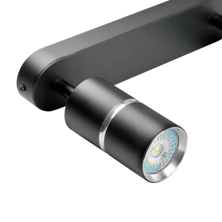 Kinkiety-do-salonu - czarna lampa ścienno-sufitowa bamboo 2xgu10 324580 polux 