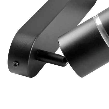 Kinkiety-do-salonu - czarna lampa ścienno-sufitowa bamboo 2xgu10 324580 polux 