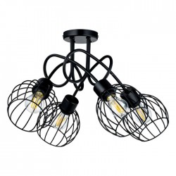 Lampy-sufitowe - poczwórna lampa sufitowa ażurowa 4x60w e27 marbella ad-ld-6352be27m orno