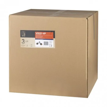 Lampy-sufitowe - czarna lampa wisząca poczwórna e27 60w vigo ad-ld-6356be27t orno 