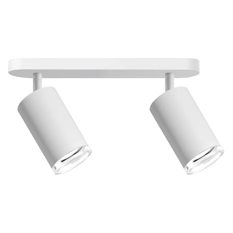 Kinkiety-do-salonu - biała lampa ścienno-sufitowa turyn 2xgu10 ip44 324795 polux firmy POLUX GOLDLUX 