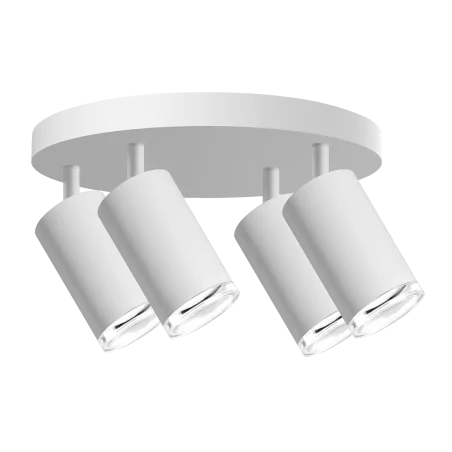 Oswietlenie-sufitowe - biały plafon turyn 4xgu10 ip44 324818 polux 