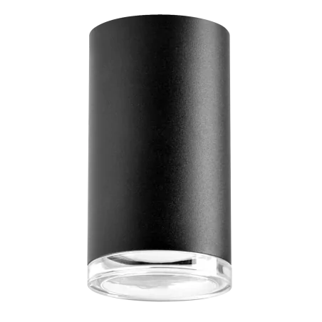 Oswietlenie-sufitowe - czarna oprawa natynkowa turyn gu10 ip44 324696 polux 