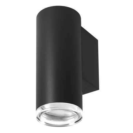 Kinkiety-do-salonu - czarny kinkiet turyn gu10 ip44 324764 polux 