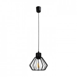 Lampy-sufitowe - oświetlenie sufitowe czarne industrialne e27 60w pino ad-ld-6373be27m orno