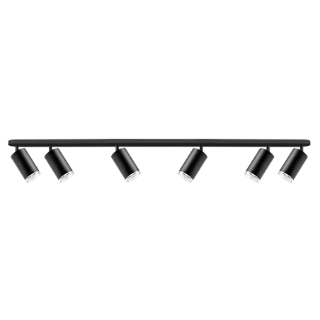 Kinkiety-do-salonu - czarna lampa ścienno-sufitowa turyn 6xgu10 ip44 324740 polux 