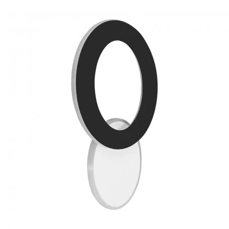 Kinkiety-do-salonu - dekoracyjny kinkiet led 10w czarny/biały neutralne światło hop led c 04182 ideus 