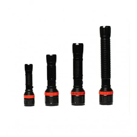 Latarki-led - czarna latarka led zoom 1w 95lm nc0012 nilsen 