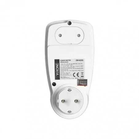 Liczniki-jednofazowe - jednotaryfowy watomierz z  wyświetlaczem lcd wersja schuko em-4(gs) orno 