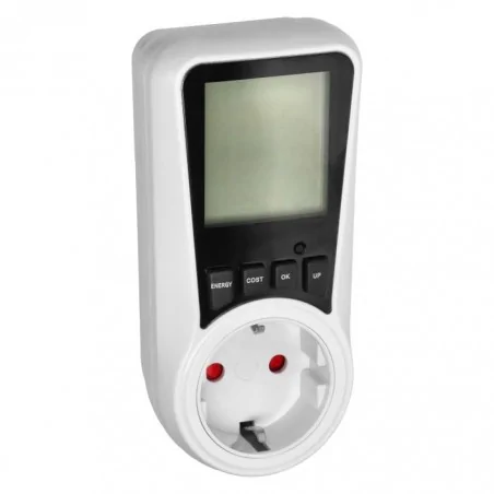 Liczniki-jednofazowe - dwutaryfowy watomierz z wyświetlaczem lcd typ schuko em-5(gs) orno 