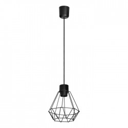 Lampy-sufitowe - lampa sufitowa industrialna czarna e27 1x60w cubo ad-ld-6379be27m orno