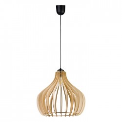 Lampy-sufitowe - drewniana lampa wisząca e27 60w yasin ad-ld-6380be27d orno
