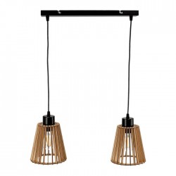 Lampy-sufitowe - lampa - listwa sufitowa drewniana e27 60w delos ad-ld-6408be27d orno