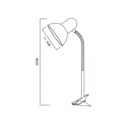 Lampki-biurkowe - czarna lampka biurkowa e27 nika ls006 nilsen 