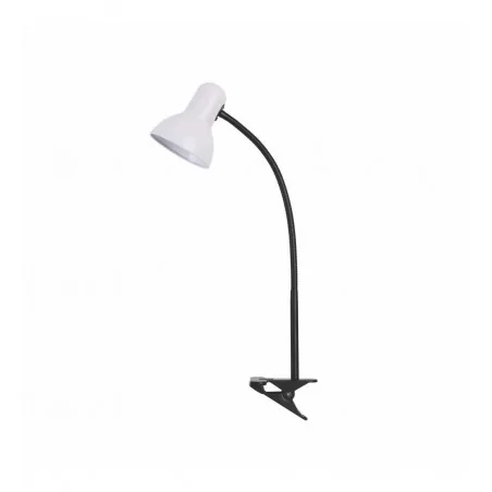 Lampki-biurkowe - biała lampka biurkowa e27 nika ls005 nilsen 