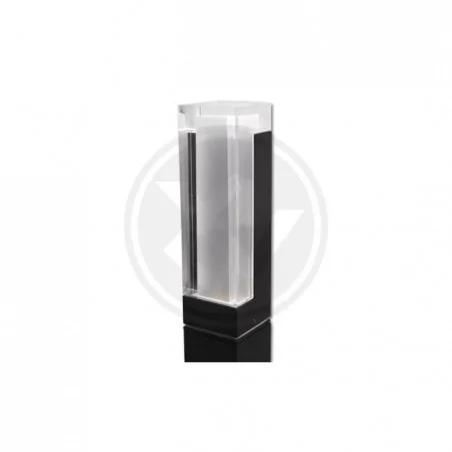 Lampy-ogrodowe-stojace - czarna ogrodowa lampa led 7w lora 50cm 6974 lvt 