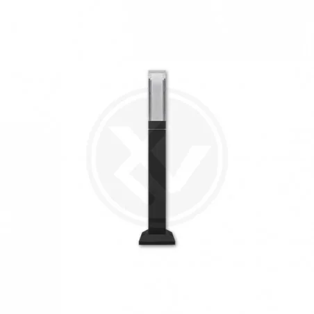 Lampy-ogrodowe-stojace - czarna ogrodowa lampa led 7w lora 50cm 6974 lvt 