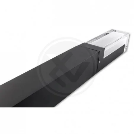 Lampy-ogrodowe-stojace - czarna ogrodowa lampa led 7w lora 50cm 6974 lvt 