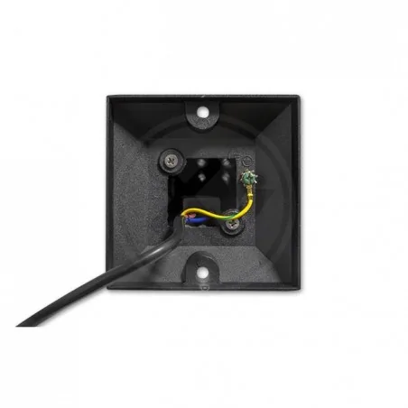 Lampy-ogrodowe-stojace - czarna ogrodowa lampa led 7w lora 50cm 6974 lvt 