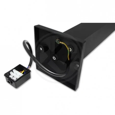 Lampy-ogrodowe-stojace - czarna ogrodowa lampa led 7w lora 50cm 6974 lvt 