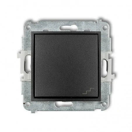 Wylaczniki-schodowe - włącznik schodowy pojedynczy grafitowy icon 11iwp-3 karlik 