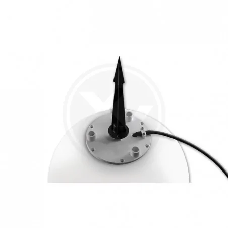 Lampy-kule-ogrodowe - biała ogrodowa kula led e27 35cm 1678 lvt 