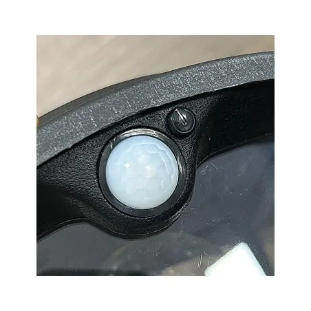 Kinkiety-solarne - solarny kinkiet ogrodowy z czujnikiem ruchu i zmierzchu e27 ip44 solar-11 rum-lux 