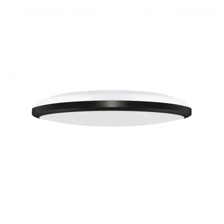 Plafony - 04054 plafoniera led hermetyczna o mocy 18w czarna ip54 4200k planar led ideus 