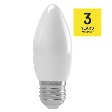 Gwint-trzonek-e27 - led-owa żarówka świeczka classic e27 4,9w (40w) 470lm neutralna biel zq3121 emos 