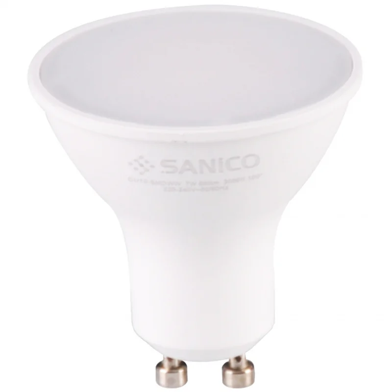 Gwint-trzonek-gu10 - 305701 żarówka led reflektor gu10 7w neutralna 4000k 650lm polux firmy POLUX GOLDLUX 