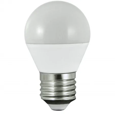Gwint-trzonek-e27 - 305671 żarówka led e27 kulka 7w--50w ciepła 3000k 640lm g45 polux 