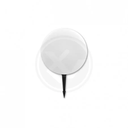 Lampy-kule-ogrodowe - lampa solarna led kula ogrodowa 30cm z pilotem z kolorowym światłem rgb 6689 lvt 