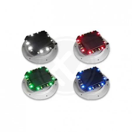 Lampy-kule-ogrodowe - lampa solarna led kula ogrodowa 30cm z pilotem z kolorowym światłem rgb 6689 lvt 