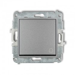 Wlaczniki-i-przyciski-dzwonkowe - przycisk dzwonkowy zwierny z piktogramem srebrny metalik icon 7iwp-4 karlik