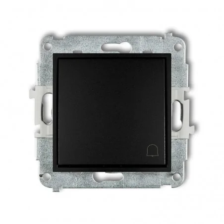 Wlaczniki-i-przyciski-dzwonkowe - przycisk dzwonkowy zwierny z piktogramem czarny mat icon 12iwp-4 karlik 