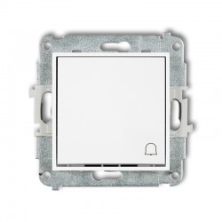 Wlaczniki-i-przyciski-dzwonkowe - przycisk dzwonkowy zwierny z piktogramem biały mat icon 25iwp-4 karlik