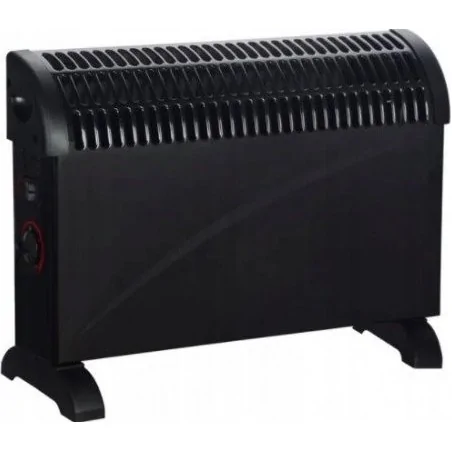 Grzejniki-konwektorowe - grzejnik konwektorowy czarny 3-stopniowa regulacja mocy vo2783 volteno 