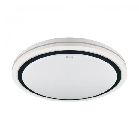 Plafony - okrągły plafon led biały/czarny 48w neutralne światło laguna 30/70 led c 04169 ideus 04169 ideus 
