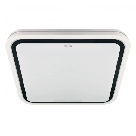 Plafony - plafon led kwadratowy 48w biały/czarny neutralny laguna 30/70 led d 04170 ideus 