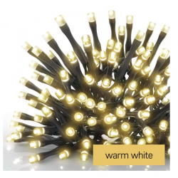 Dekoracje-swiateczne-led - światełka sople - girlanda łączona 100 x led 2,5m ciepła biel, timer d1cw02 emos