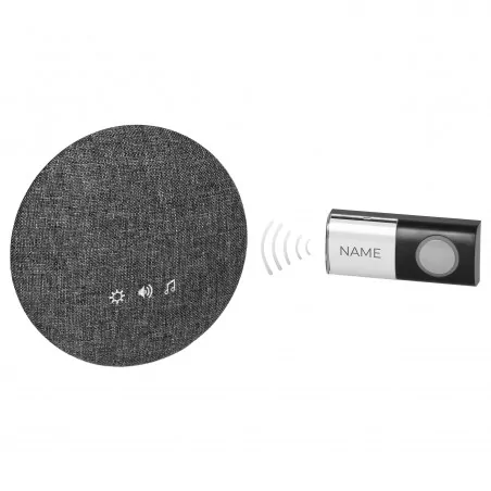 Dzwonki-do-drzwi-bezprzewodowe - dzwonek bezprzewodowy na baterie z funkcją learning system 200m 38 dźwięków falante db-5 orno 