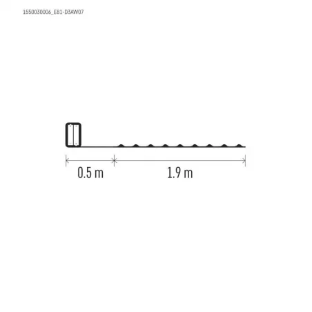 Dekoracje-swiateczne-led - miedziany drucik łezki nano 20 led 1,9m 2xaa ciepła biel ip20 timer d3aw07 emos 