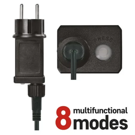 Dekoracje-swiateczne-led - świecący drucik 120xled drop łezki 12m ciepła biel ip44 timer d3aw15 emos 