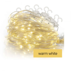 Dekoracje-swiateczne-led - kurtyna światełka ledx54 drop łezki 1,7m ciepła biel 8 programów ip44 d3cw01 emos